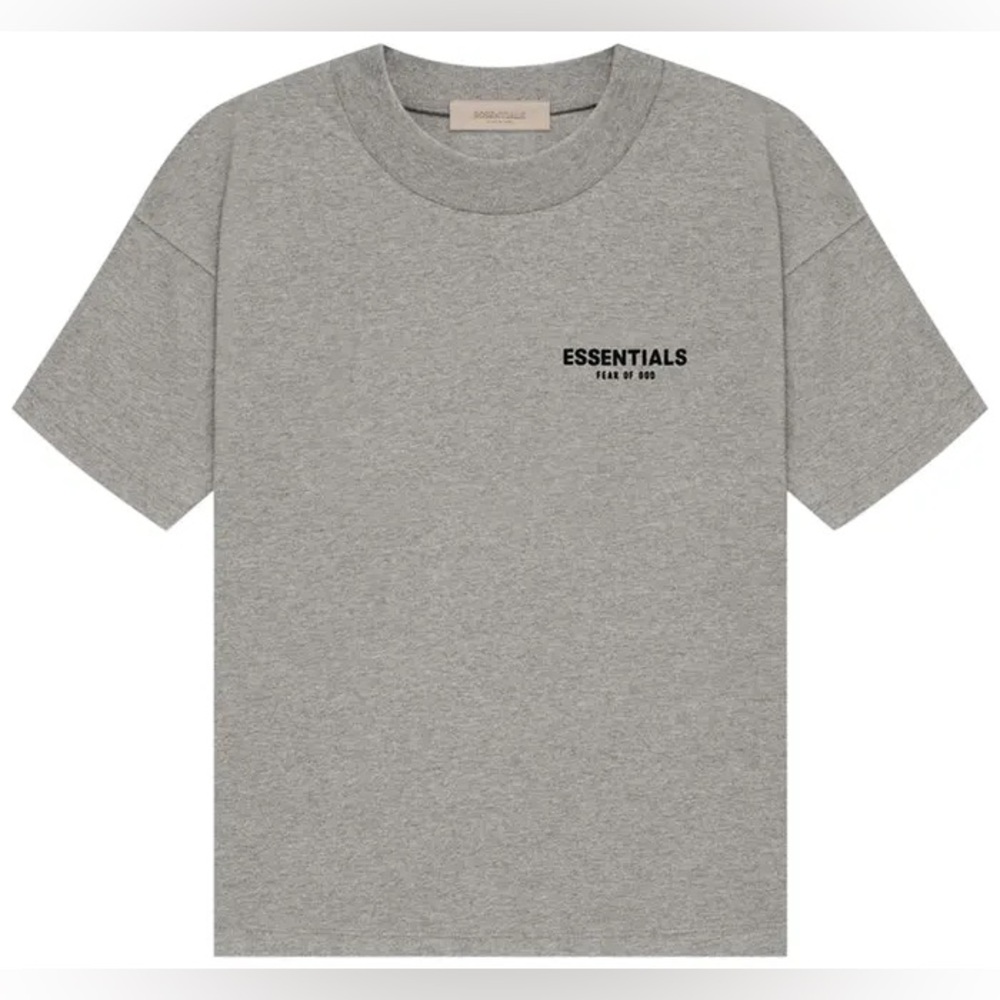 Fear of God Essentials Short Sleeve Tee in Heather Gray
